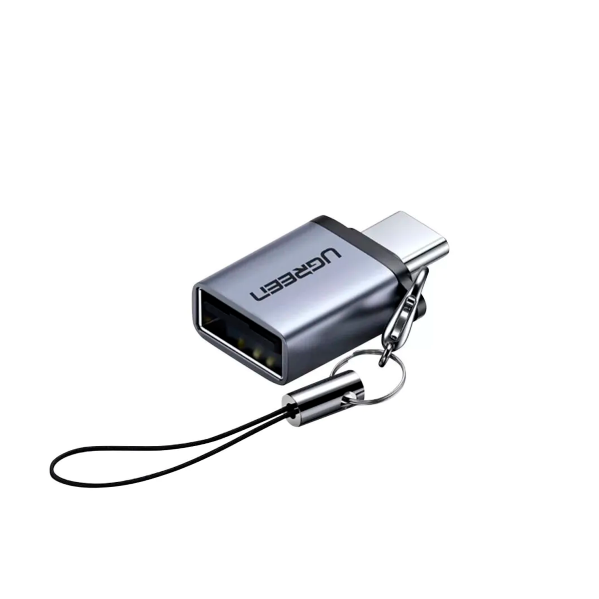 2-Adaptador-Ugreen-USB--C-Macho-para-USB-3.0-Fêmea-Cinza