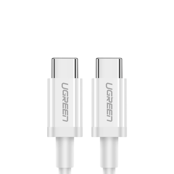 Cabo UGREEN US261 USB-C para USB-C (1m) 3A BRANCO